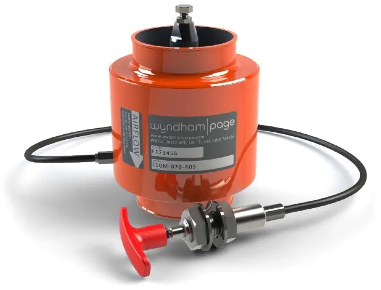 Wyndham Page Automatic/Manual Engine Overspeed Shut Off Valve D51 - Ø51mm inlet 2.0m long cable